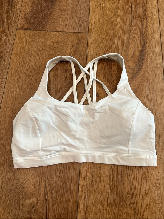 lululemon athletica Other - lululemon athletica White Strappy Sports Bra with Crisscross Back